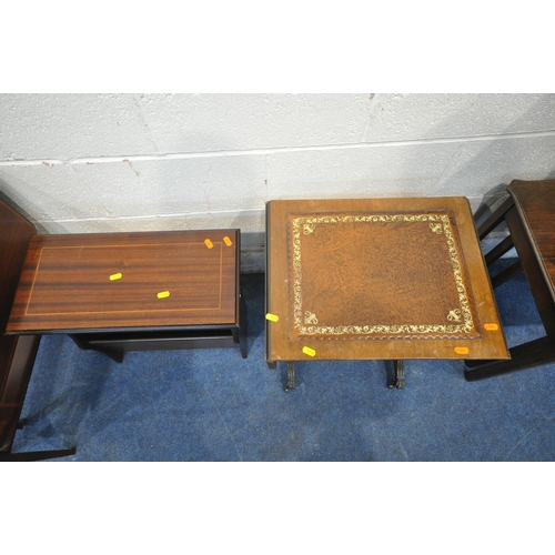 1232 - A SELECTION OF OCCASIONAL FURNITURE, to include a mahogany Sutherland table, two magazine tables, a ... 