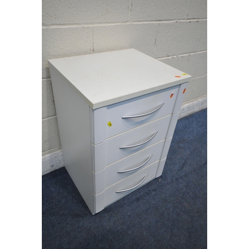 1239 - SIX VARIOUS MODERN CHEST OF DRAWERS, of various sizes, largest chest width 77cm x depth 42cm x heigh... 