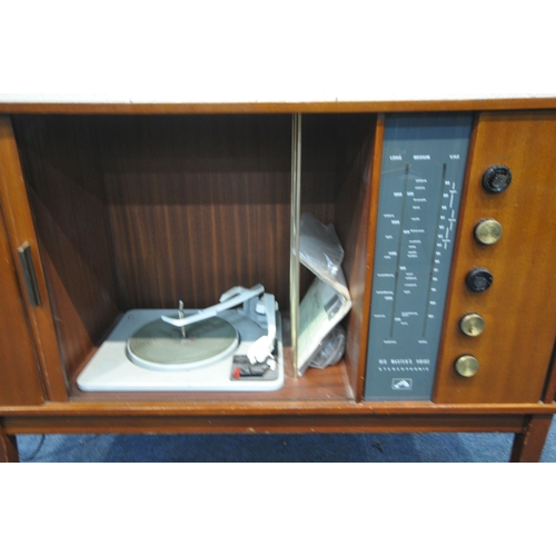 1251 - A MID-CENTURY HIS MASTERS VOICE RADIOGRAM, with a Garrard turntable, width 110cm x depth 38cm x heig... 