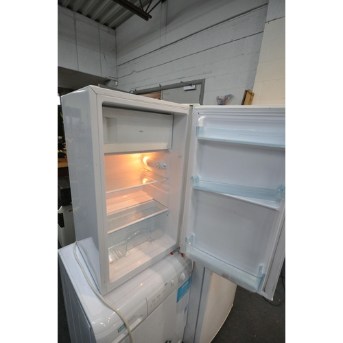 1104 - A ICEKING UNDERCOUNTED FRIDGE, with freezer compartment (condition report: PAT working at 5 and -18 ... 