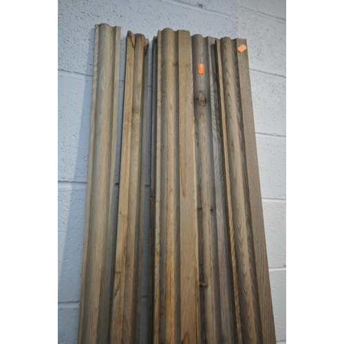 1108 - A QUANTITY OF OAK ARCHITRAVE, to include ten matching 210cm lengths, two 102cm lengths, and two simi... 