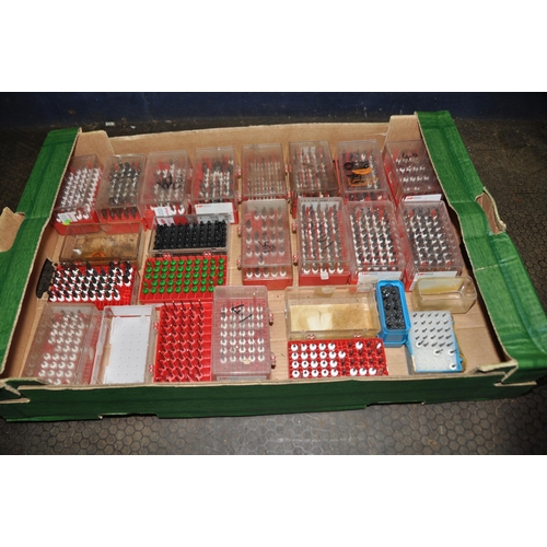 1116 - A TRAY CONTAINING TWENTY CASES OF PRECISION DRILL AND MILLING BITS mostly by HP Tec from 10.5mm down... 