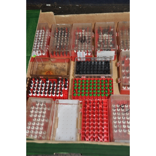 1116 - A TRAY CONTAINING TWENTY CASES OF PRECISION DRILL AND MILLING BITS mostly by HP Tec from 10.5mm down... 