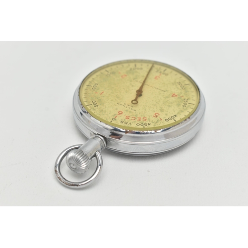 77 - A MILITARY ISSUE 'WALTHAM' STOP WATCH, base metal, manual wind and stop, discoloured worn dial signe... 