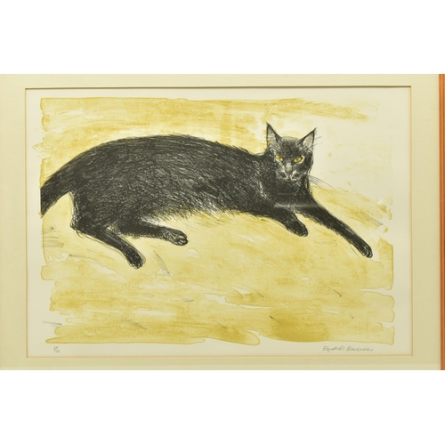 301 - DAME ELIZABETH BLACKADDER R.A R.S.A (BRITISH 1931-2021) 'BLACK CAT', a limited edition lithographic ... 