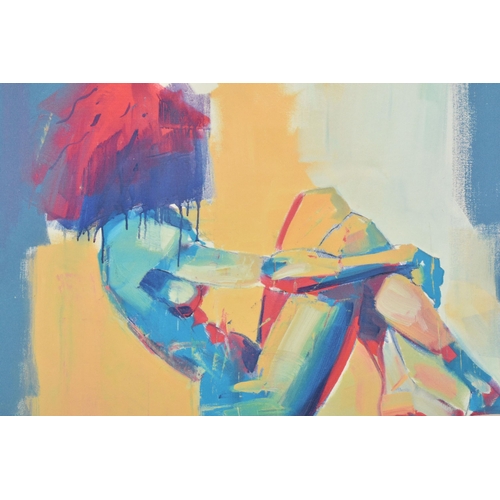 302 - TOBY MULLIGAN (BRITISH 1969) 'IN REPOSE', a signed limited edition print on paper depicting a colour... 