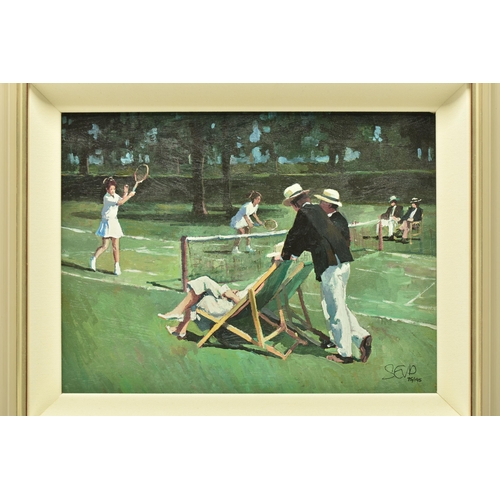 303 - SHERREE VALENTINE DAINES (BRITISH 1959) 'PERFECT MATCH', a signed limited edition print of figures p... 