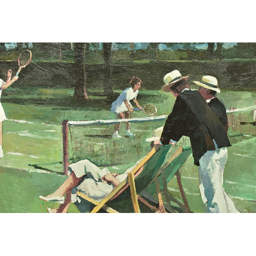 303 - SHERREE VALENTINE DAINES (BRITISH 1959) 'PERFECT MATCH', a signed limited edition print of figures p... 