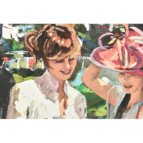 311 - SHERREE VALENTINE DAINES (BRITISH 1959) 'ROYAL ASCOT LADIES DAY II' a signed limited edition print, ... 