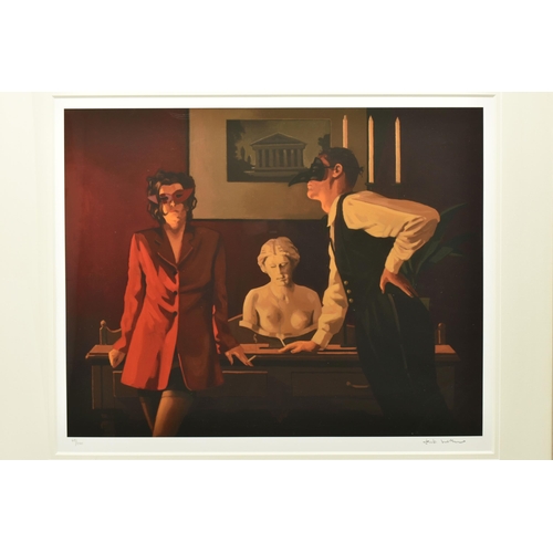 312 - JACK VETTRIANO (SCOTTISH 1951) 'THE SPARROW AND THE HAWK', a signed limited edition print on paper d... 