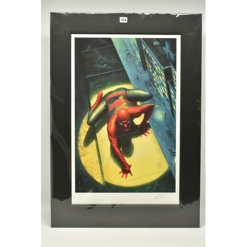 314 - ALEX ROSS FOR MARVEL COMICS (AMERICAN CONTEMPORARY) 'THE SPECTACULAR SPIDERMAN', a signed limited ed... 