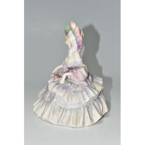 325 - A ROYAL DOULTON 'EVELYN' FIGURINE, HN1637, green painted and printed marks to base, height 14cm (1) ... 