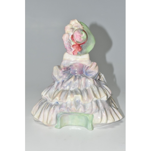 325 - A ROYAL DOULTON 'EVELYN' FIGURINE, HN1637, green painted and printed marks to base, height 14cm (1) ... 