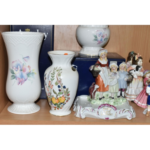 328 - A GROUP OF CERAMICS, to include a Royal Doulton 'Special Friend' HN3607 figure of a boy and kitten, ... 