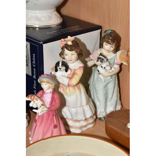 328 - A GROUP OF CERAMICS, to include a Royal Doulton 'Special Friend' HN3607 figure of a boy and kitten, ... 