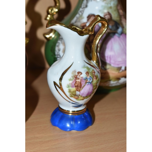 329 - A COLLECTION OF LIMOGES PORCELAIN, to include La Reine, Limoges Castel, etc., vases, trinket boxes, ... 