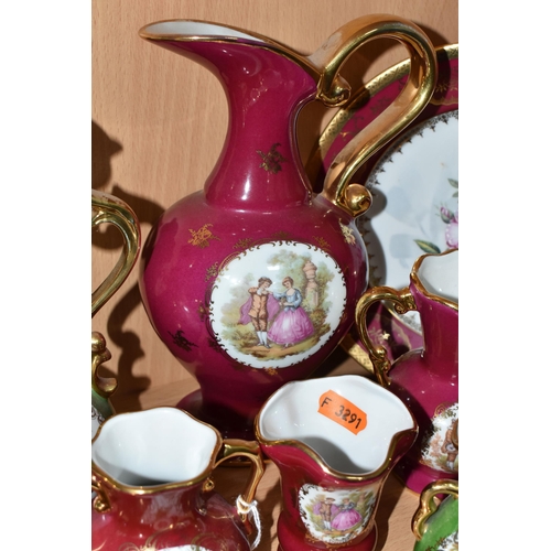 329 - A COLLECTION OF LIMOGES PORCELAIN, to include La Reine, Limoges Castel, etc., vases, trinket boxes, ... 