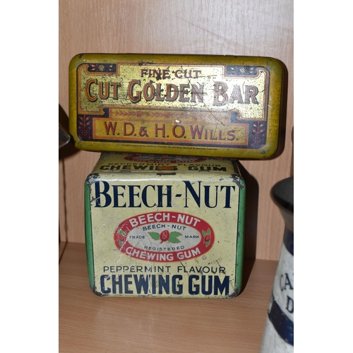 331 - A COLLECTION OF VINTAGE ADVERTISING TINS, comprising  a William Crawford & Sons Ltd 'Lucie Attwell's... 