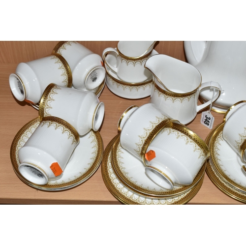 348 - A THIRTY FOUR PIECE PARAGON ATHENA PART TEA AND COFFEE SET, comprising a coffee pot, a cream jug, a ... 