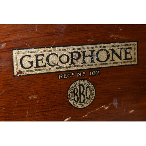 354 - TWO GECOPHONE CRYSTAL DETECTOR SET No1 WIRELESS RECEIVERS, both in mahogany cases with GecoPhone and... 