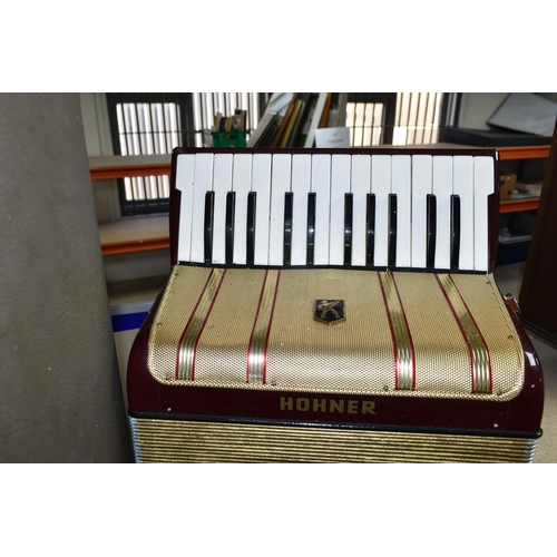 377 - A HOHNER TWENTY-SIX KEY PIANO ACCORDION, 'Starlet 40' model with hard case, untested