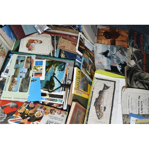 389 - ONE BOX OF EPHEMERA to include a large collection of modern 'tourist' type postcards China Daily new... 