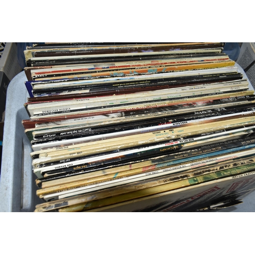 390 - FOUR BOXES OF MUSIC LP RECORDS, SINGLES AND CDS ETC, LPs include Rolling Stones - Get Yer Ya-Ya's Ou... 