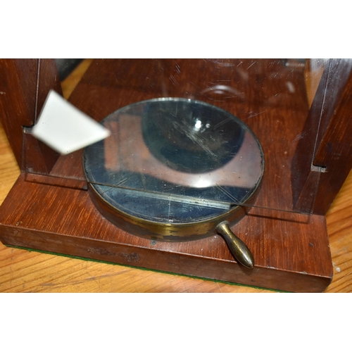 419 - TWO PIECES OF OPTICAL EQUIPMENT, the largest by Horne Thornthwaite & Wood of London, having a wooden... 