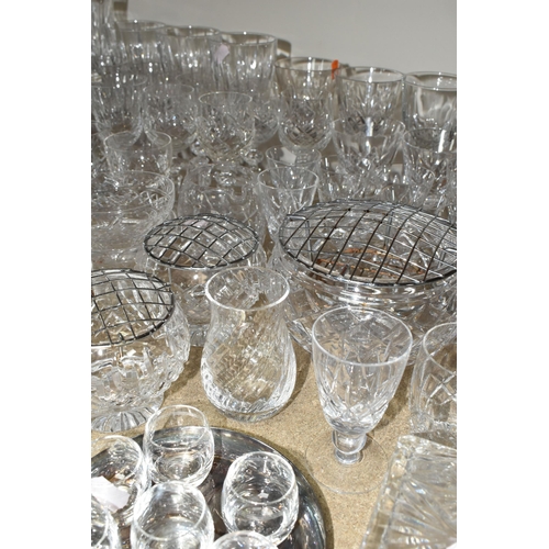 426 - A QUANTITY OF CUT CRYSTAL AND OTHER GLASS WARES, approximately one hundred pieces, to include at lea... 