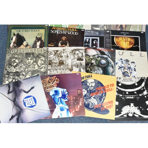 464 - A BOX OF JETHRO TULL RECORDS, seventeen LPs to include Living in the Past CJT1, This Was CHR 1041, T... 