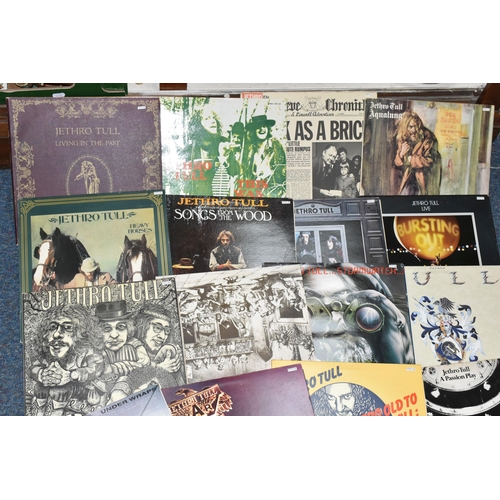 464 - A BOX OF JETHRO TULL RECORDS, seventeen LPs to include Living in the Past CJT1, This Was CHR 1041, T... 