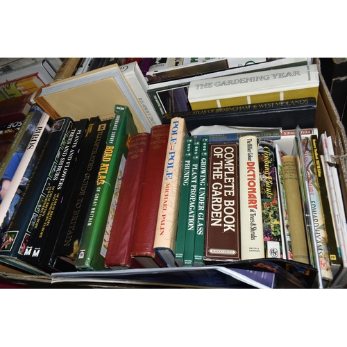 486 - THREE BOXES OF BOOKS containing over sixty miscellaneous titles in hardback and paperback formats, s... 