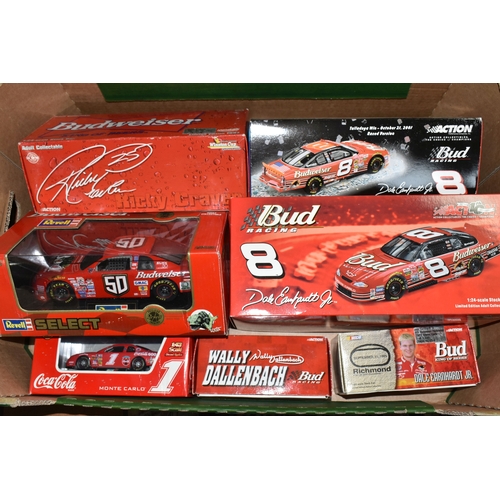 496 - A COLLECTION OF ASSORTED MODERN DIECAST MOSTLY LIMITED EDITION NASCAR STOCK CAR MODELS, to include A... 