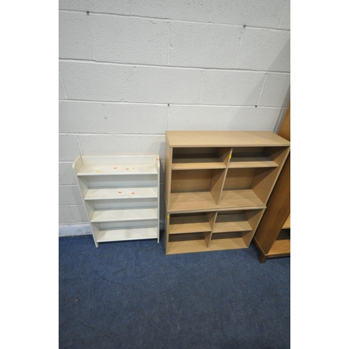 1310 - FOUR PIECES OF OAK EFFECT FURNITURE, to include a two drawer filing cabinet, width 49cm x depth 65cm... 