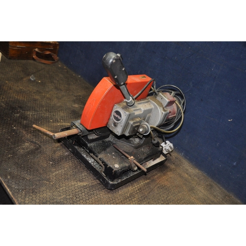 1065 - A CLARKE CMS 900 METALWORKER CUT OFF SAW with 7in blade fitted (PAT fail due to uninsulated plug but... 