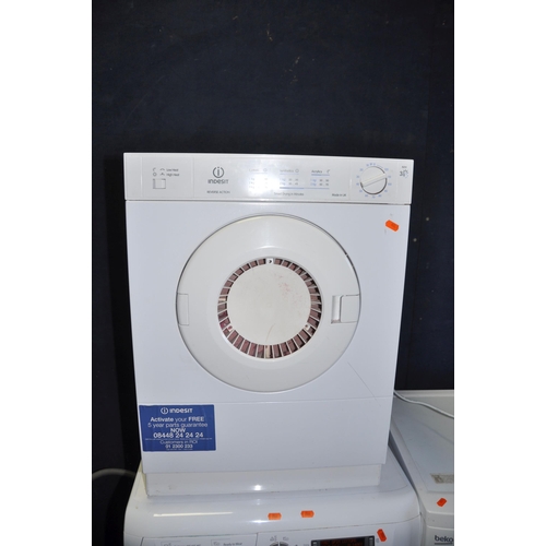 1072 - AN INDESIT IS31V SMALL TUMBLE DRYER width 48cm depth 50cm height 67cm (PAT pass and working)