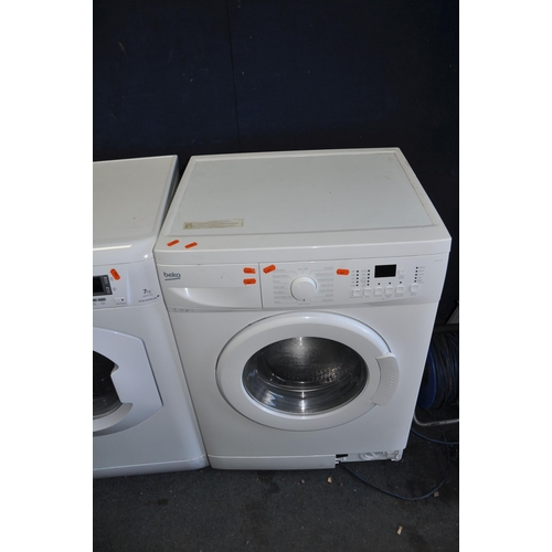 1074 - A BEKO WM74125W WASHING MACHINE width 60cm depth 55cm height 85cm (PAT pass and working)