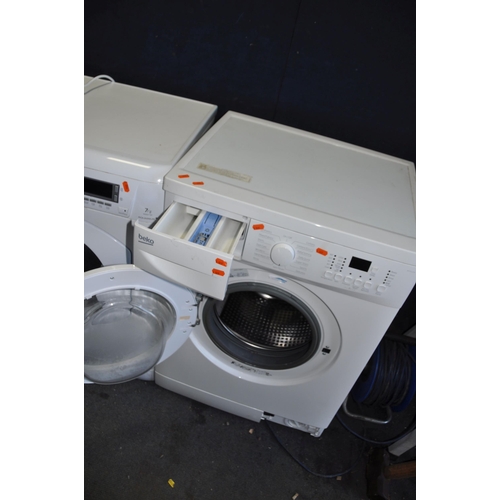 1074 - A BEKO WM74125W WASHING MACHINE width 60cm depth 55cm height 85cm (PAT pass and working)