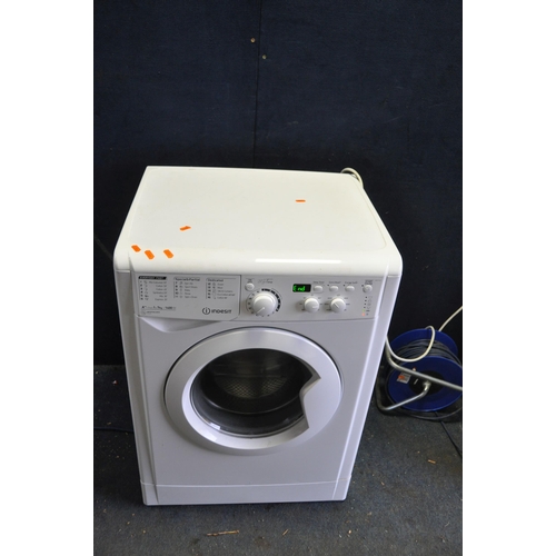 1119 - AN INDESIT EWD71452 WASHING MACHINE width 60cm depth 55cm height 85cm (PAT pass, spin cycle run but ... 