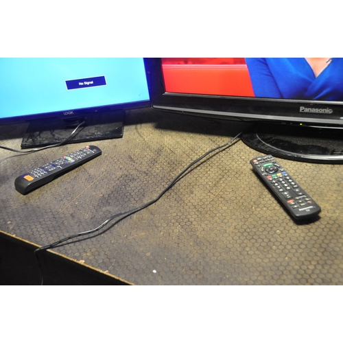 1138 - A PANASONIC TX-L32X10B 32in TV with remote and a Logik 20in TV with remote (both PAT pass and workin... 