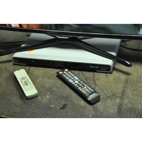 1148 - A SAMSUNG UE39F5500AK 39in SMART TV with remote, a Wharfedale DVD player with remote (tray not openi... 