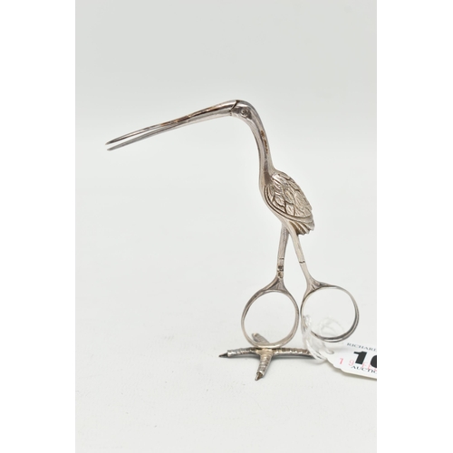 165 - A PAIR OF SILVER STORK RIBBON THREADERS, makers mark only, possibly 'John Ford & John William', appr... 