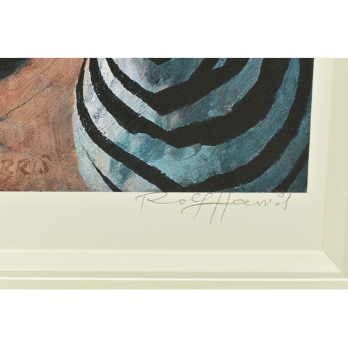 304 - ROLF HARRIS (AUSTRALIA 1930-2023) 'YOUNG ZEBRA', a signed limited edition print on paper, 49/195, wi... 