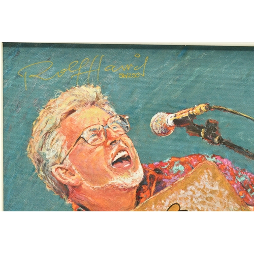 305 - ROLF HARRIS (AUSTRALIA 1930-2023) 'ROLF SINGS', a signed limited edition print on canvas board, depi... 