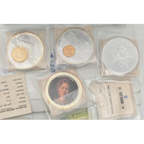 207 - A SMALL CARDBOARD BOX CONTAINING MIXED COINAGE, to include Banknotes Peppiatt X65H circulated, page ... 