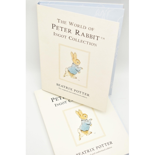 211 - A CARDBOARD BOX CONTAINING BEATRIX POTTER PETER RABBIT INGOT COLLECTION TO INCLUDE: Two Collection A... 