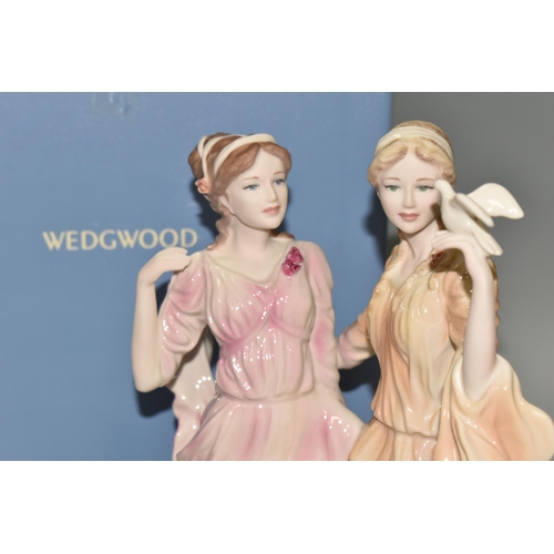 327 - A BOXED WEDGWOOD 'PEACE AND FRIENDSHIP' FIGURE GROUP, from The Classical Collection, with certificat... 