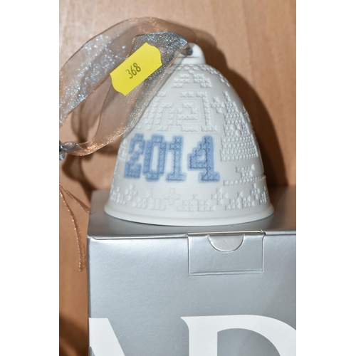 368 - THIRTEEN DECORATIVE LLADRO BELLS, comprising year bell 2001-2007 (2x 2004) and 2011-2013 together wi... 