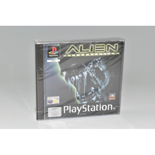 396 - ALIEN RESURRECTION PLAYSTATION GAME FACTORY SEALED, seal is unbreeched, box has some minor scratches