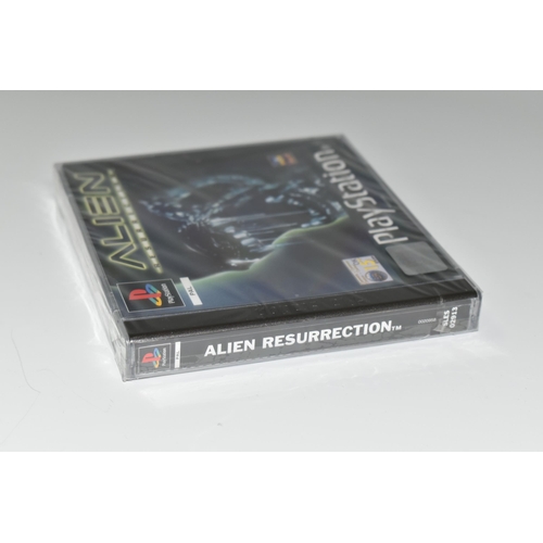 396 - ALIEN RESURRECTION PLAYSTATION GAME FACTORY SEALED, seal is unbreeched, box has some minor scratches